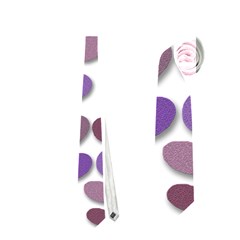 Purple Decorative Plant Neckties (two Side)  by Valentinaart