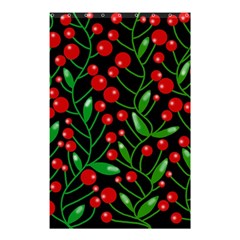 Red Christmas Berries Shower Curtain 48  X 72  (small)  by Valentinaart
