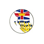 Flag Map of British Columbia Hat Clip Ball Marker (4 pack) Front