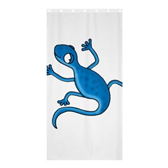 Blue Lizard Shower Curtain 36  X 72  (stall)  by Valentinaart