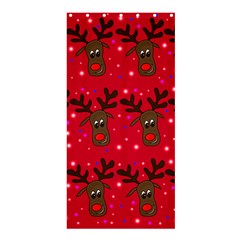 Reindeer Xmas Pattern Shower Curtain 36  X 72  (stall)  by Valentinaart
