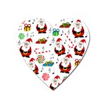Xmas song Heart Magnet Front