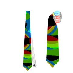 Colorful Smoothie  Neckties (two Side)  by Valentinaart