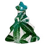 Pachira Leaves  Christmas Tree Ornament (2 Sides) Front