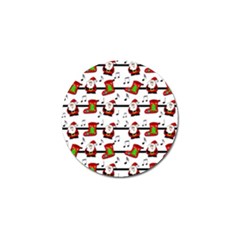 Xmas Song Pattern Golf Ball Marker (4 Pack) by Valentinaart