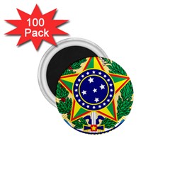 Coat Of Arms Of Brazil 1 75  Magnets (100 Pack)  by abbeyz71