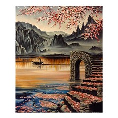 Japanese Lake Of Tranquility Shower Curtain 60  X 72  (medium)  by ArtByThree