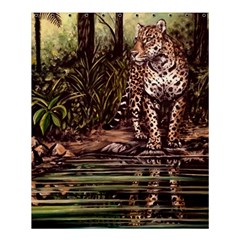 Jaguar In The Jungle Shower Curtain 60  X 72  (medium)  by ArtByThree