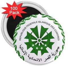 National Seal Of The Comoros 3  Magnets (100 Pack) by abbeyz71