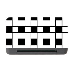 Black And White Pattern Memory Card Reader With Cf by Amaryn4rt