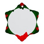 Holiday Wreath Ornament (Snowflake)  Front