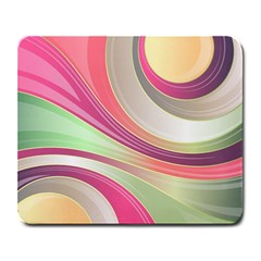 Abstract Colorful Background Wavy Large Mousepads by Amaryn4rt