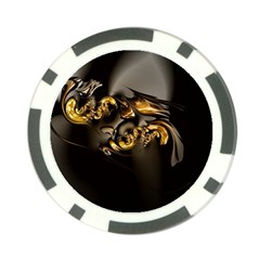 Fractal Mathematics Abstract Poker Chip Card Guards by Amaryn4rt