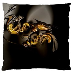 Fractal Mathematics Abstract Large Flano Cushion Case (one Side) by Amaryn4rt