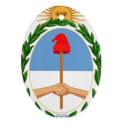 Coat Of Arms Of Argentina Oval Ornament (two Sides) by abbeyz71