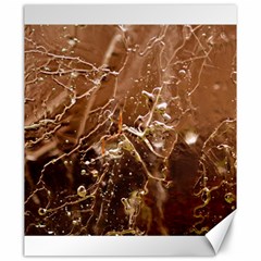 Ice Iced Structure Frozen Frost Canvas 20  X 24   by Amaryn4rt