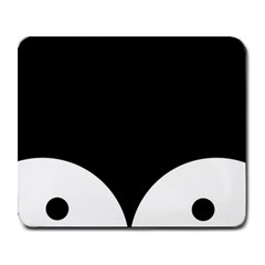 Cute Pinguin Large Mousepads by Brittlevirginclothing