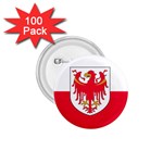Flag of South Tyrol 1.75  Buttons (100 pack)  Front