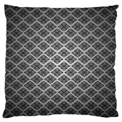 Silver The Background Large Flano Cushion Case (one Side) by Amaryn4rt