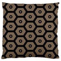Black Bee Hive Texture Standard Flano Cushion Case (two Sides) by Amaryn4rt