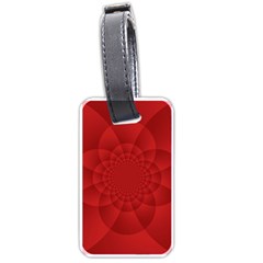 Psychedelic Art Red  Hi Tech Luggage Tags (one Side)  by Amaryn4rt