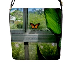 Butterfly #17 Flap Messenger Bag (l)  by litimages
