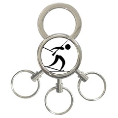 Biathlon Pictogram 3-ring Key Chains by abbeyz71