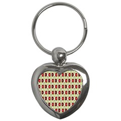 Christmas Pattern Key Chains (heart)  by Nexatart