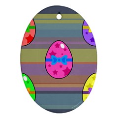 Holidays Occasions Easter Eggs Ornament (oval) by Nexatart