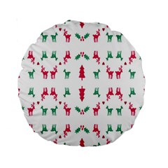 Reindeer Pattern Standard 15  Premium Round Cushions by Nexatart