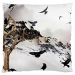 Birds Crows Black Ravens Wing Large Cushion Case (One Side) Front