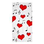Love song pattern Shower Curtain 36  x 72  (Stall)  Curtain(36 X72 ) - 33.26 x66.24  Curtain(36 X72 )