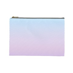 Simple Circle Dot Purple Blue Cosmetic Bag (large)  by Alisyart