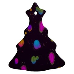 Spots Bright Rainbow Color Christmas Tree Ornament (two Sides) by Alisyart