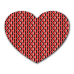 Hexagon Based Geometric Heart Mousepads by Alisyart