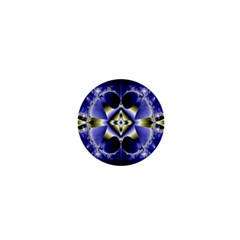 Fractal Fantasy Blue Beauty 1  Mini Buttons by Nexatart