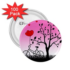 Love Sunrise 2 25  Buttons (100 Pack)  by Valentinaart