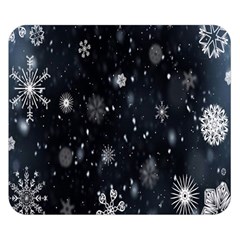 Snowflake Snow Snowing Winter Cold Double Sided Flano Blanket (small)  by Nexatart