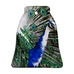 Animal Photography Peacock Bird Bell Ornament (Two Sides) Front