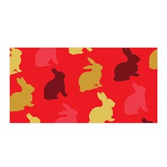 Hare Easter Pattern Animals Satin Wrap by Amaryn4rt