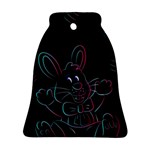 Easter Bunny Hare Rabbit Animal Bell Ornament (Two Sides) Back