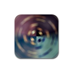 Blur Bokeh Colors Points Lights Rubber Square Coaster (4 Pack)  by Amaryn4rt