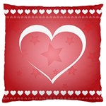 Postcard Banner Heart Holiday Love Standard Flano Cushion Case (Two Sides) Front