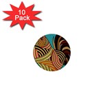 Rooster Poultry Animal Farm 1  Mini Buttons (10 pack)  Front