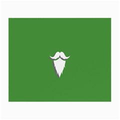 The Dude Beard White Green Small Glasses Cloth (2-side) by Alisyart
