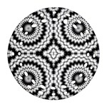 Pattern Tile Seamless Design Round Filigree Ornament (Two Sides) Back