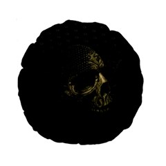 Skull Fantasy Dark Surreal Standard 15  Premium Round Cushions by Amaryn4rt