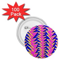 Triangle Pink Blue 1 75  Buttons (100 Pack)  by Alisyart