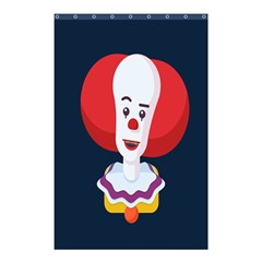Clown Face Red Yellow Feat Mask Kids Shower Curtain 48  X 72  (small)  by Alisyart