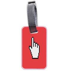 Cursor Index Finger White Red Luggage Tags (two Sides) by Alisyart